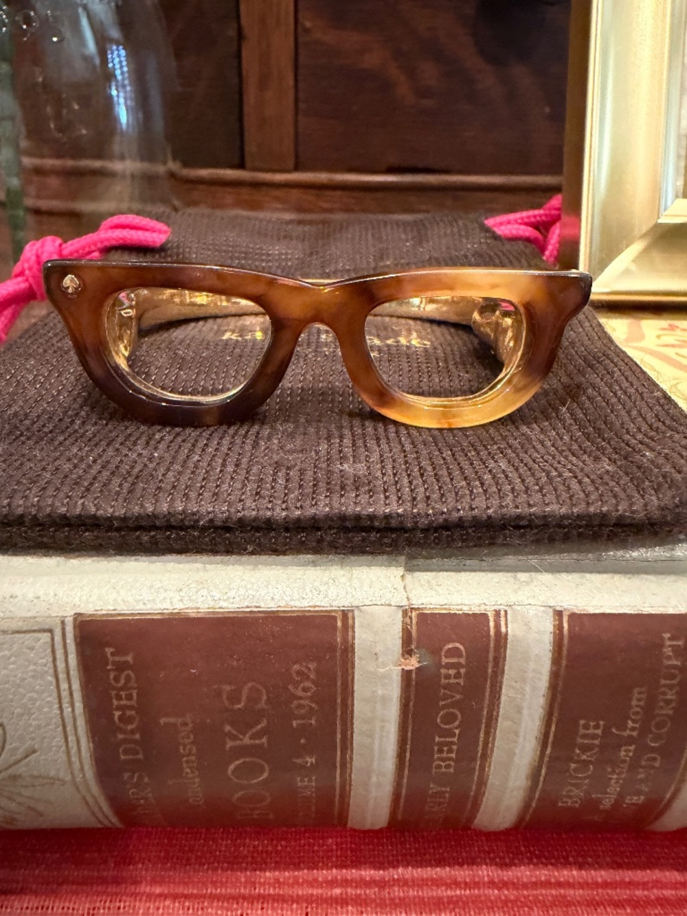 RARE Kate Spade Cat Eye LOOKOUT eyeglasses GORESKI sunglasses hinged bracelet